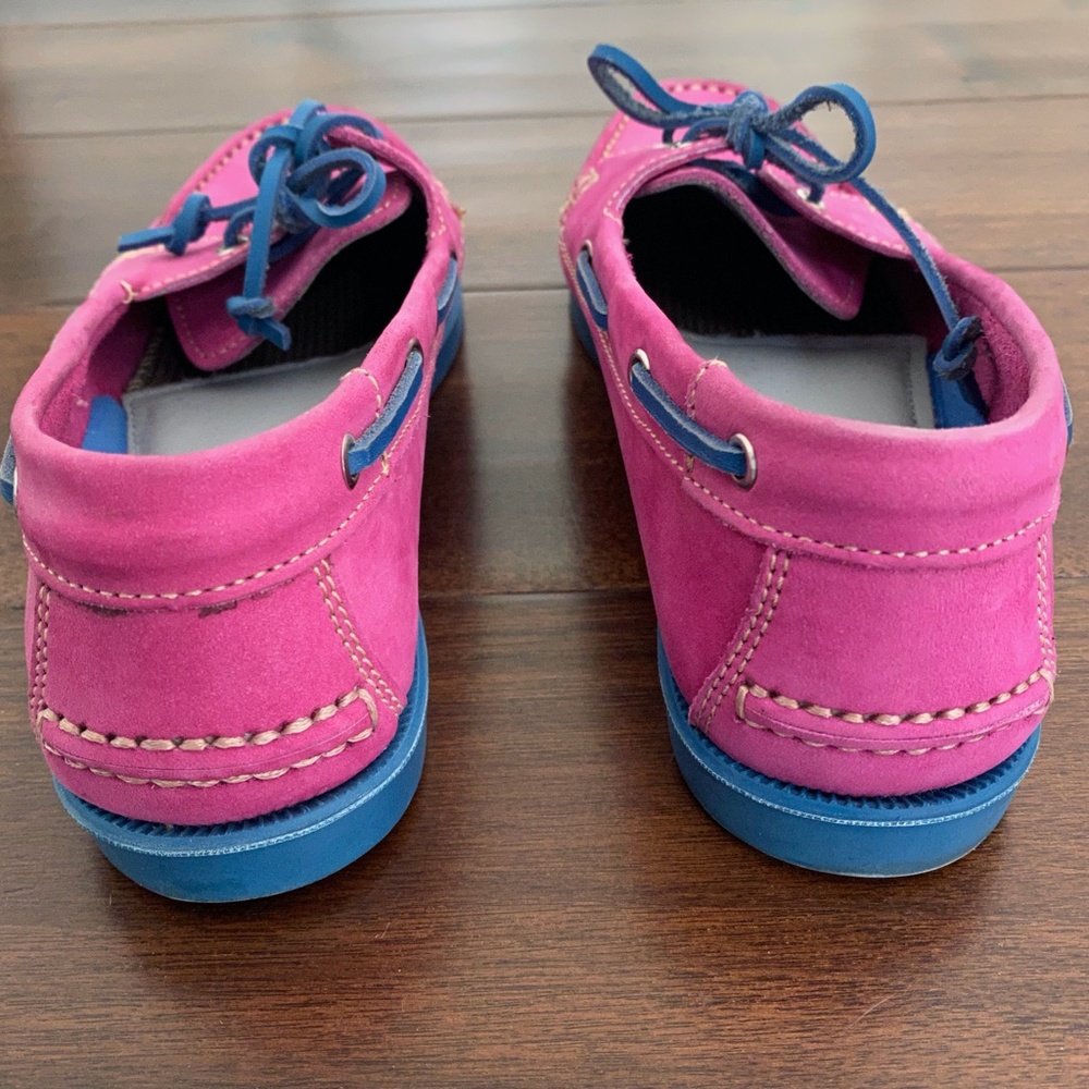 Tesori Pink & Blue Boat Shoes - 7-1/2 - Picture 5 of 6